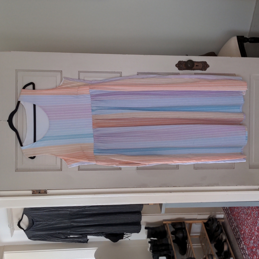 Dress made from vintage sheets ptp 23" / 2XL